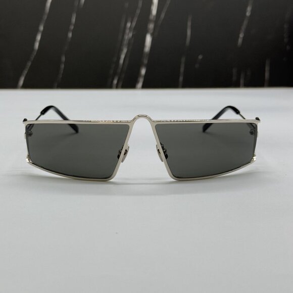 NEW SAINT LAURENT SL606 002  UNISEX SILVER SUNGLASSES SAINT LAURENT SL 606 002 - Picture 4 of 10